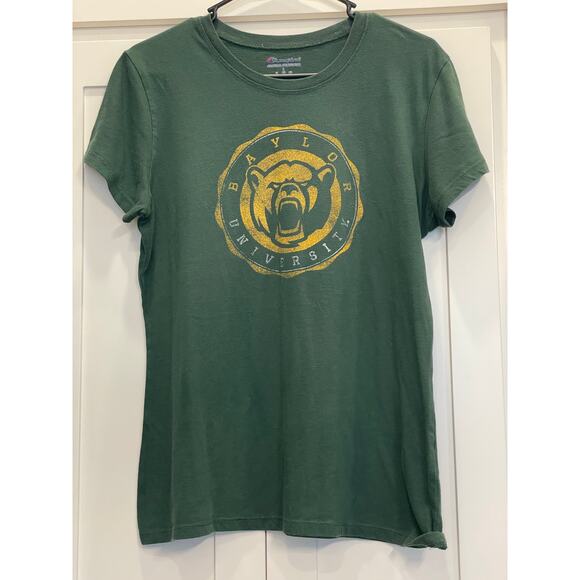 Champion Baylor University green short sleeve tee Large - Picture 1 of 10
